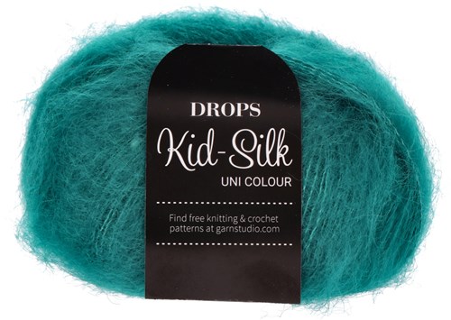 Drops Kid-Silk Uni Colour 024 Petrol