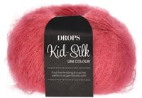 Drops Kid-Silk Uni Colour 032 Raspberry