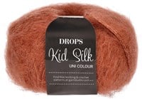 Drops Kid-Silk Uni Colour 033 Rust