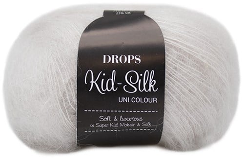 Drops Kid-Silk Uni Colour 038 Chalk