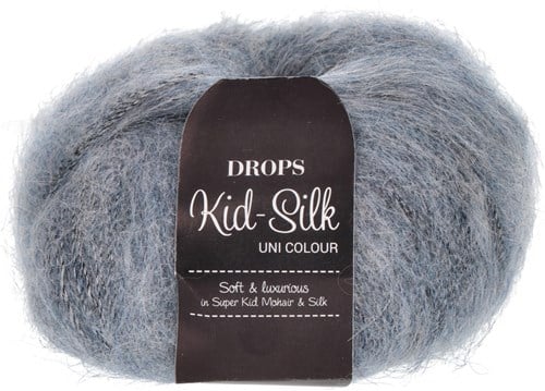 Drops Kid-Silk Uni Colour 043 Blue Wind