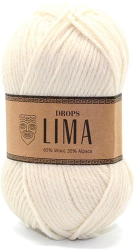 Drops Lima Uni Colour 100 Off White