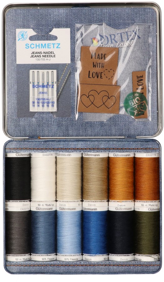 Sewing threads for denim and jeans