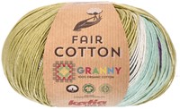 Katia Fair Cotton Granny 301 Blue-Yellowish Green-Lilac