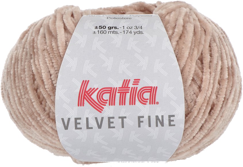 Laine Katia Velvet Fine Couleur Fuchsia foncé