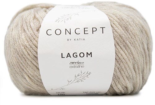 Katia Lagom 100 Very light grey