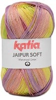 Katia Jaipur Soft 107 Red / Medium Purple / Yellow