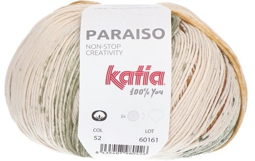 Katia Paraiso 52 Ecru-Khaki -Ochre -Pearl blackberry