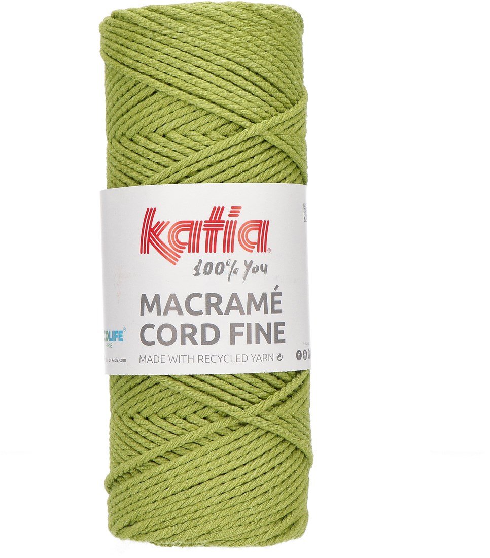 Katia Macramé Cord Couleur 100 Fil De Macramé Durable à Nouer En Matériaux Recyclés