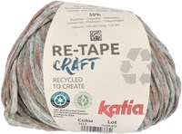 Katia Re-Tape Craft 302 Green Blue / Bleach Brown / Light Orange / White