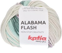 Katia Alabama Flash 105 Ecru-Pistachio-Green blue-Lila