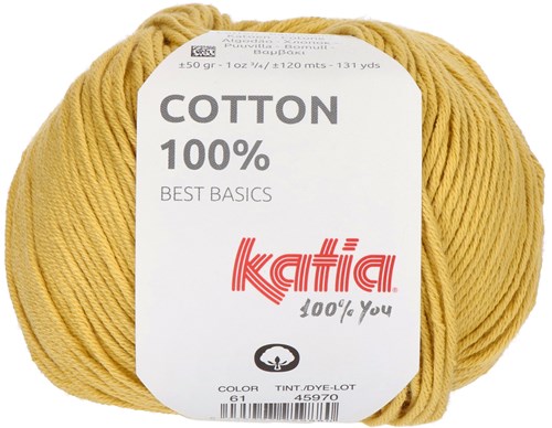 Katia Cotton 100% 061 Light Mustard Yellow