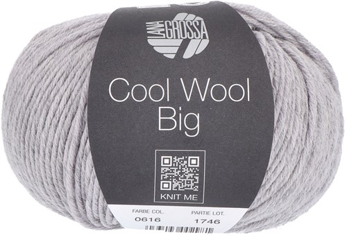 Lana Grossa Cool Wool Big Mélange 616 Light Grey Mixed