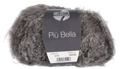 Lana Grossa Più Bella 018 Black-brown