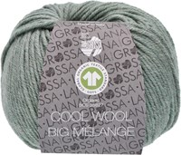 Lana Grossa Cool Wool Big Mélange (GOTS) 209 Gray green mottled