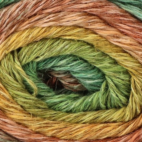 Lana Grossa Mare 009 Light olive / mustard yellow / sun yellow / peach / powder brown / terracotta / jade-2