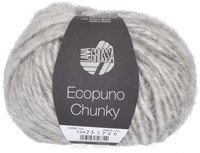 Lana Grossa Ecopuno Chunky 124 Light Grey Mottled