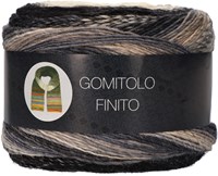 Lana Grossa Gomitolo Finito 560 Black/raw white/anthracite/gray/light gray