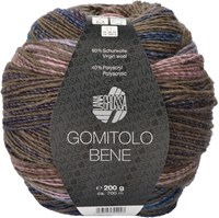 Lana Grossa Gomitolo Bene 763 Dark blue/gray brown/rose/violet blue/navy