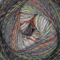 Lana Grossa Gomitolo Maya 853 Light gray/medium gray/dark gray/mustard yellow/jade/orange/raspberry-2