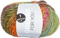 Lana Grossa Colors For You 140 Gray Green/Blue Purple/Orange/Yellow Green/Brown/Fuchsia/Pink/Red/Dark Red/Opal Green/Yellow