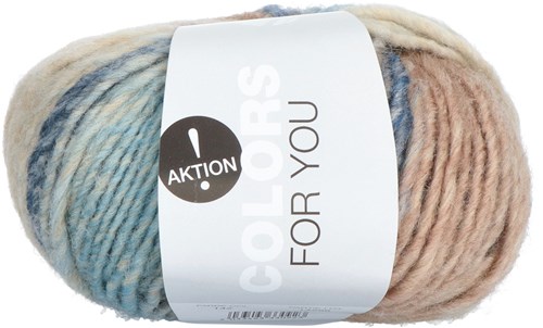 Lana Grossa Colors For You 142 Gray/Light Gray/Dark Gray/Natural/Light Blue/Camel/Beige/Taupe/Grey Blue/Cornflower