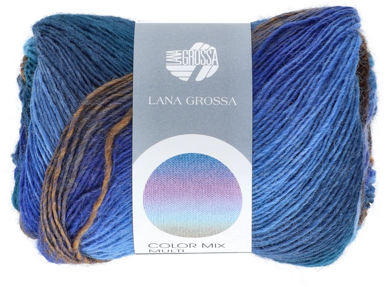 LANA GROSSA Meilenweit Color Mix FB8052 Fil à Mèche Mérinos