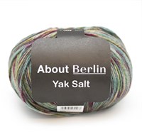 Lana Grossa About Berlin Yak Salt 624 Bordeaux / Light green / Light blue