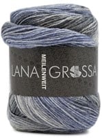 Lana Grossa Meilenweit 100 Sorbetto 6256 Dark blue / Grey