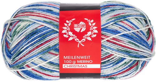 Lana Grossa Meilenweit 100 Merino Christmas Lurex 6779