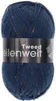 Lana Grossa Meilenweit 100 Tweed 128 Dark Petrol