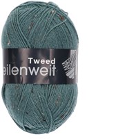 Lana Grossa Meilenweit 100 Tweed 166 Grey-Green