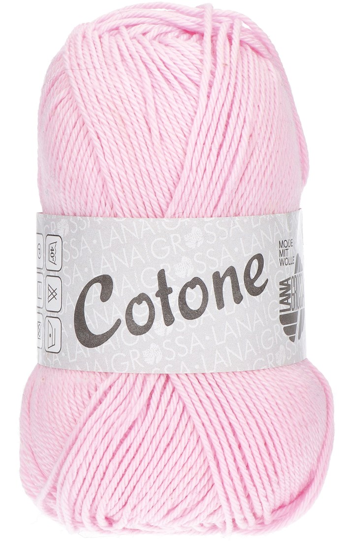 Lana Grossa Cotone kleur 74 Brombeer breigaren en haakgaren