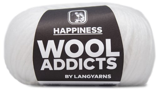 Lang Yarns Wooladdicts Happiness 001 White