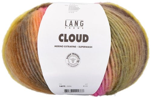 Lang Yarns Cloud 006 Lilac/Pink/Mustard Yellow