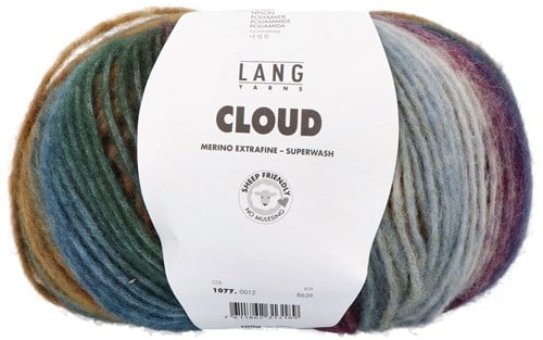 Lang Yarns Cloud 012 chestnut/Petrol
