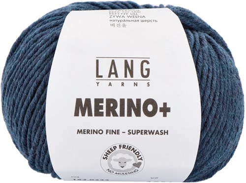 Lang Yarns Merino+ 0233 Petrol Mélange