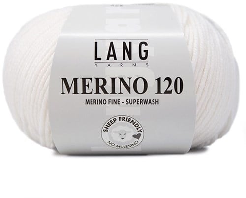 Lang Yarns Merino 120 0001 White