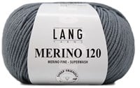 Lang Yarns Merino 120 0124 Mouse Grey