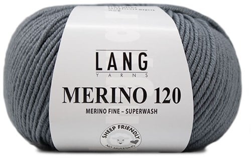 Lang Yarns Merino 120 0124 Mouse Grey