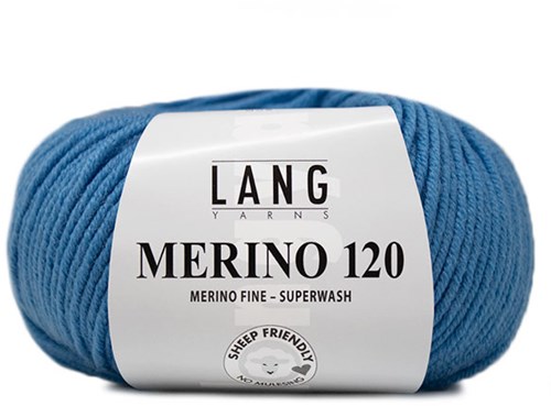 Lang Yarns Merino 120 0206 Medium Blue