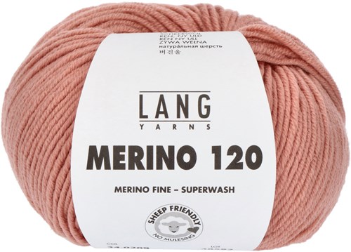 Lang Yarns Merino 120 0209 Rosa Puder