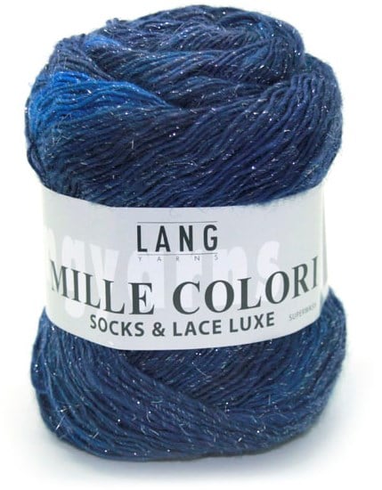 Lang Yarns Mille Colori Socks & Lace Luxe 35 Marine/Silver