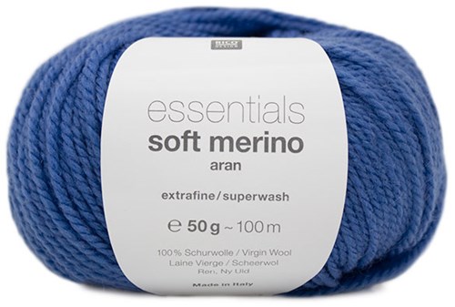 Rico Essentials Soft Merino Aran 074 Blue
