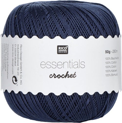 Rico Essentials Crochet 037 Midnight Blue