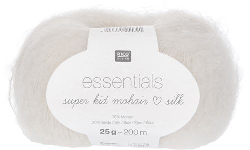 Rico Essentials Super Kid Mohair Loves Silk 1 White