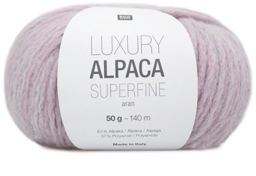 Rico Luxury Alpaca Superfine Aran 21 Lilac