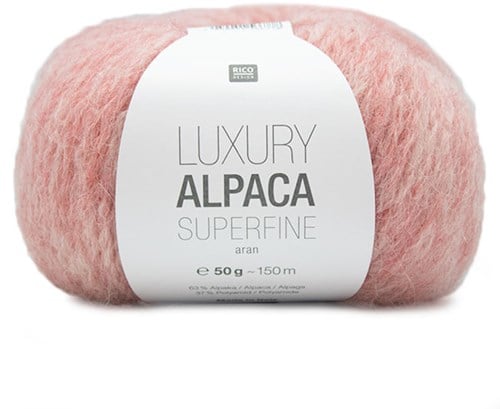 Rico Luxury Alpaca Superfine Aran 7 Pink