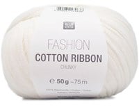 Rico Fashion Cotton Ribbon Chunky 01 White