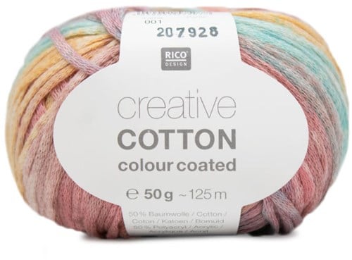 Rico Creative Cotton Colour Coated 001 Pink/Blue